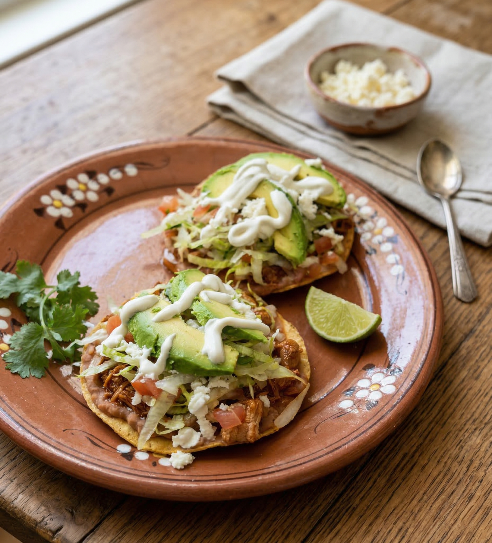 Chicken Tinga Tostados