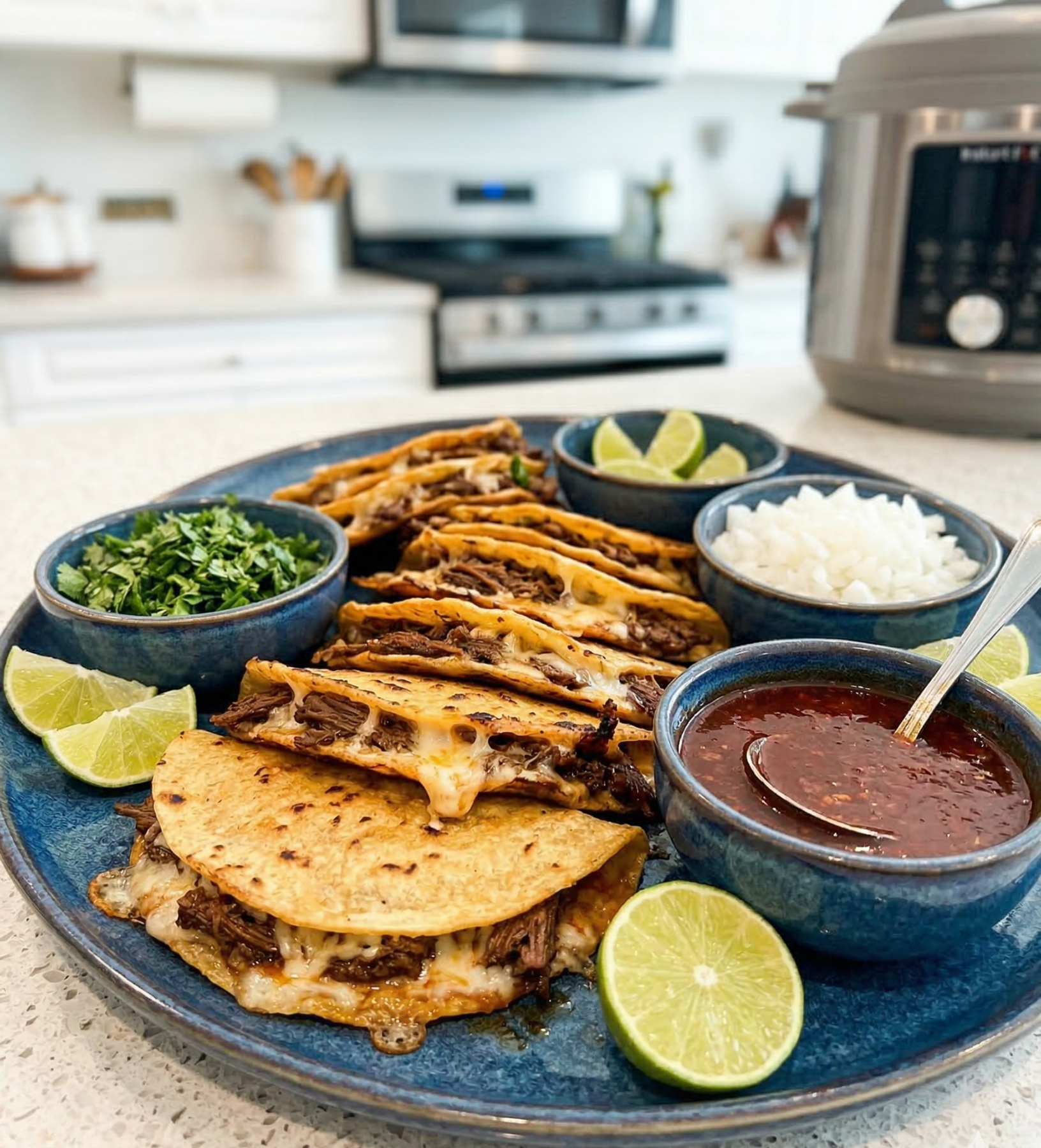 Birria Mozzarella Tacos
