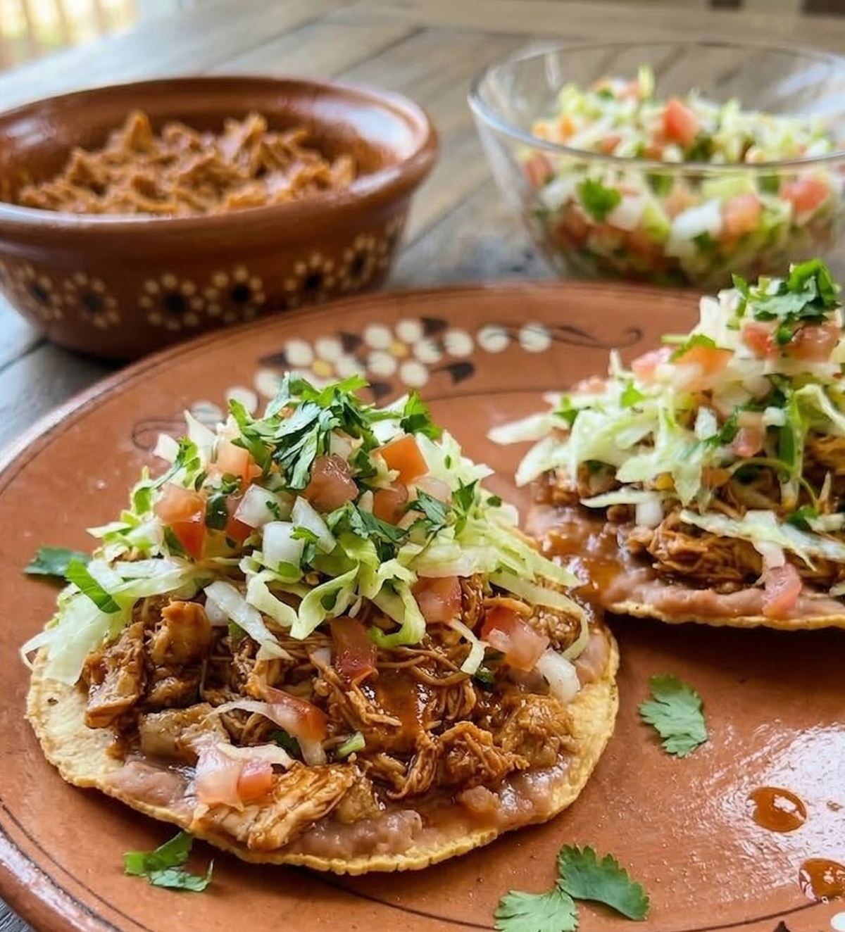 Chicken Tinga Tostadas