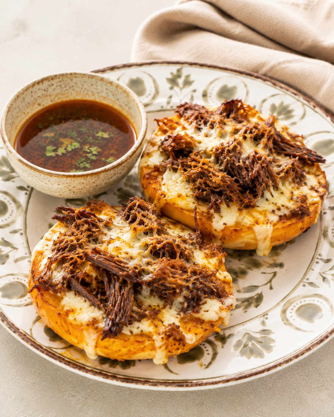 Birria Pizza Bagel Recipe