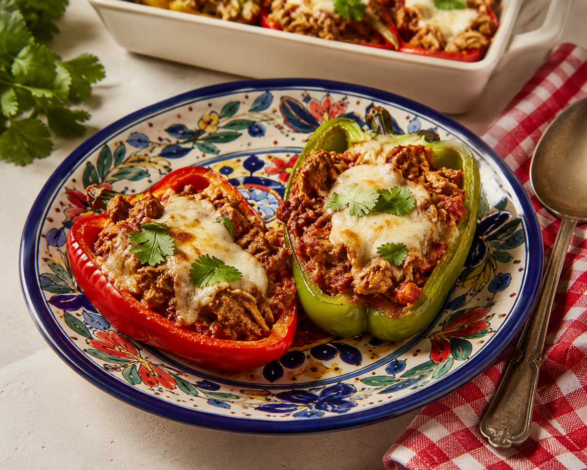 Chicken Chipotle Stuffed Peppers (Low-Carb Meal Prep)