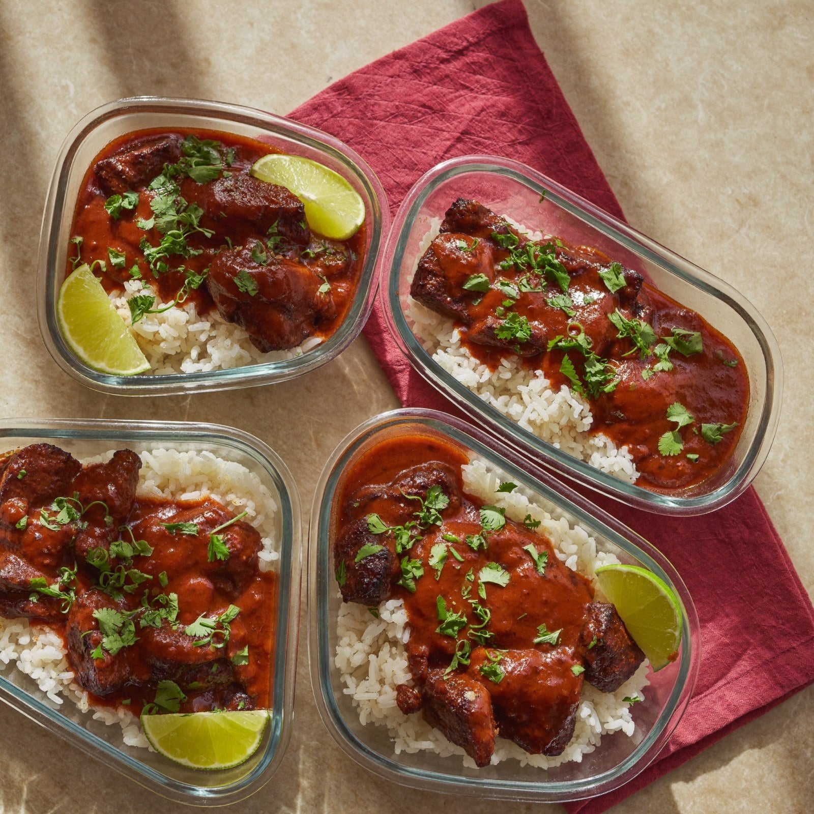 Chile Colorado Lean Beef Meal-Prep Bowls