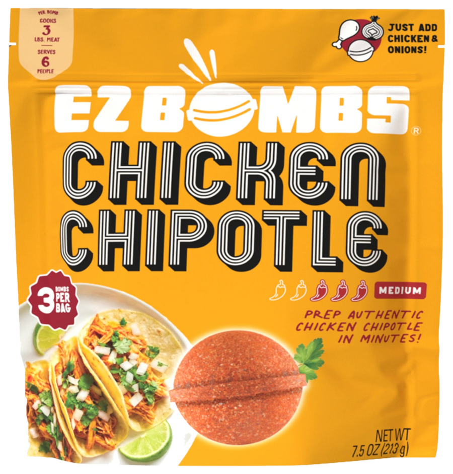 EZ Bombs Chicken Chipotle 3-pack bag